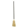 Rubbermaid Lobby Corn Broom, Wood Handle, Brown
