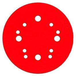 Orbital Sanding Disc, 12 Hole, Hook & Loop, 220-Grit, 5-In., 4-Pk.