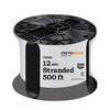 Marmon Home Improvement 500 ft. 12 Gauge Black Stranded Copper THHN Wire