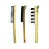 ABCO Products Long Curved Handle Wood Block Wire Brushes