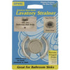 Mesh Lavatory Strainer with Chrome Ring for Lavatory Sinks, Stainless Steel