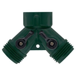 Drip Irrigation Hose Y, Dual Shut-Off, Plastic