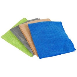 Microfiber Cleaning Cloth, Green, 4-Pk.