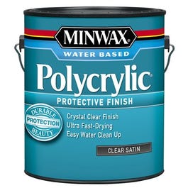 Polycrylic Protective Finish, Satin Clear, 1-Gal.