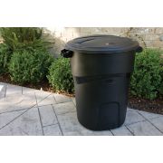 Rubbermaid Roughneck™ Non-Wheeled Trash Can, 32 Gallon Black