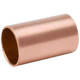 Pipe Coupling With Stop, Wrot Copper, 1/2-In.