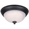 LED Ceiling Light Fixture, Flush-Mount, Oil-Rubbed Bronze, 13-Watt