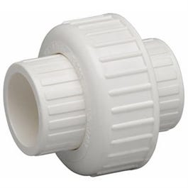 PVC Pipe Fitting, Solvent Weld Slip Union, Schedule 40, 3/4-In., Slip x Slip