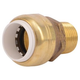 Push Fit Pipe Connector, .5-In. PVC x .5-In. MPT