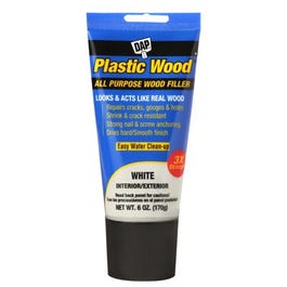 Plastic Wood Latex Wood Filler, White, 6-oz. Tube