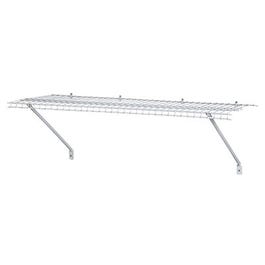 All-Purpose Wire Shelf Kit, White, 4-Ft. x 12-In.