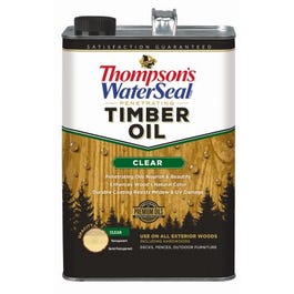Penetrating Timber Oil, Exterior Wood Protector, Clear, 1-Gal.