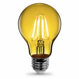 LED Light Bulb, Yellow Filament, 3.6-Watt