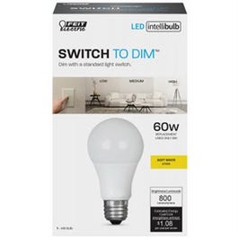 LED Intellibulb Bluetooth Light Bulb, Dimmable, 9.5-Watts