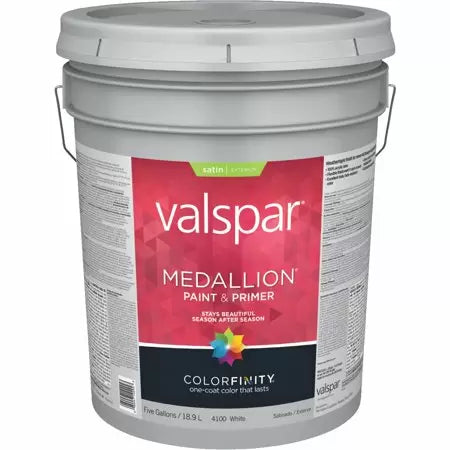 Valspar Medallion® Exterior Paint & Primer 5 Gallon Satin White