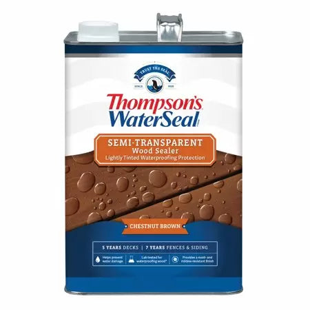 Thompson’s® WaterSeal® Semi-Transparent Wood Sealer 1 Gallon Chestnut Brown