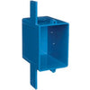 ENT Smurf Switch & Outlet Box, Blue, Single Gang, 3 x 2.25 x 3-In.