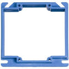 4-Inch Square 2-Gang PVC Box Cover With 1/2 Rise