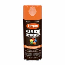 Fusion All-In-One Spray Paint + Primer, Gloss Popsicle Orange, 12-oz.