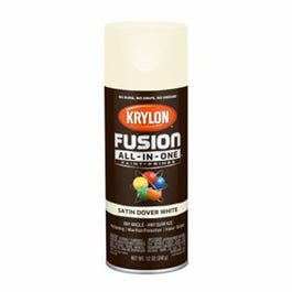 Fusion All-In-One Spray Paint + Primer, Satin Dover White, 12-oz.