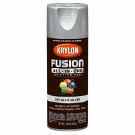 Fusion All-In-One Spray Paint + Primer, Metallic Silver, 12-oz.