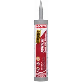 Polyseamseal Acrylic Caulk with Silicone, Gray, 10-oz.