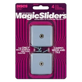 Furniture Slider, Screw-In, Square, 2-In., 4-Pk.