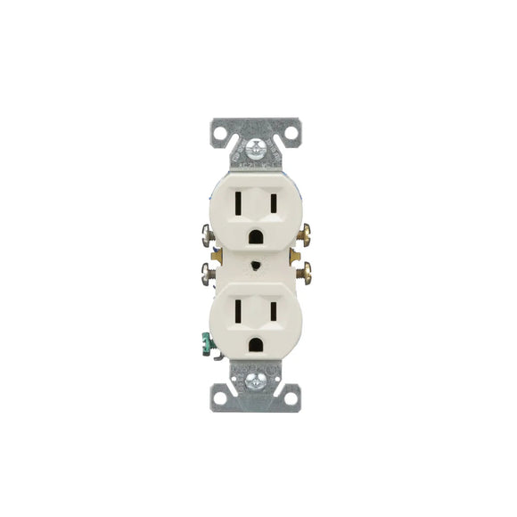 Eaton Cooper Wiring Residential Grade Duplex Receptacle 15A, 125V Light Almond