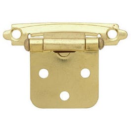2 x 3/4-In. Brass Overlay Hinges, 2-Pk.
