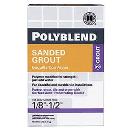 7-Lb. Pewter Sanded Polyblend Grout