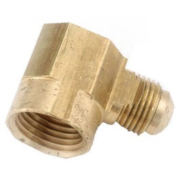 Pipe Fittings, Flare Elbow, Lead-Free Brass, 3/8 Flare x 3/8-In. FPT