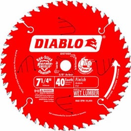 Finishing Saw Blade, Carbide Tipped, 40-TPI, 7-1/4-In.