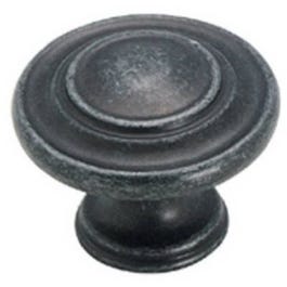 1-3/8-In. Wrought Iron 3-Ring Cabinet Knob