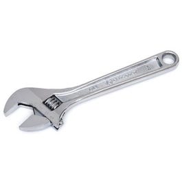 Adjustable Wrench, Chrome, 8-In.