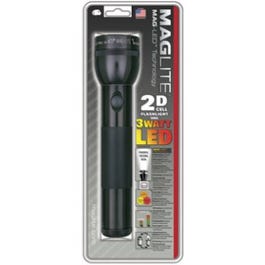 Mag-LED Flashlight, 134-Lumens, Black Aluminum