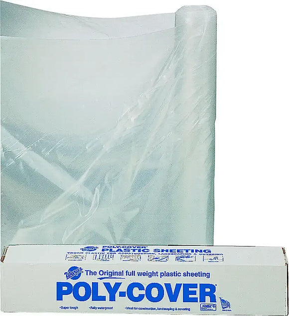 Orgill Poly 4X16-C Poly Film 4 Mil Clear Polyethylene Film (16'x 100')