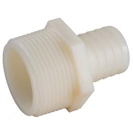 Pipe Fitting, Nylon Hose Barb, 3/4 ID x 1/2-In. MPT