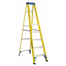 8-Ft. Step Ladder, Fiberglass, Type I, 250-Lb. Duty Rating