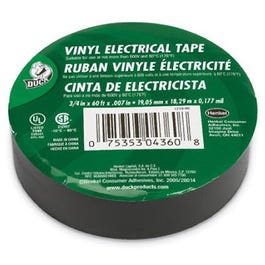 Electrical Tape, Vinyl, Flame Retardant, 0.75-Inch x 60-Ft.