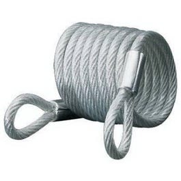 6-Ft. Self-Coiling 6mm Coated Padlock Cable