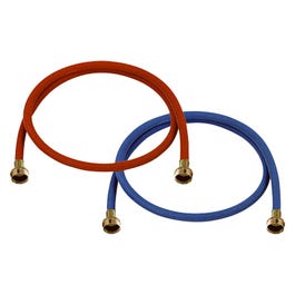 Color-Coded Washing Machine Hose, 3/8-In. x 6-Ft.