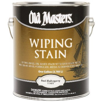 Old Masters 11401 Wiping Stain, Red Mahogany ~ Gallon