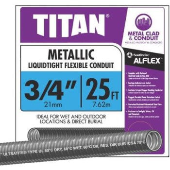 Southwire 55082721 Flexible Metal Conduit ~ 25ft. 3/4 Ul