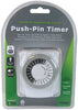 1 OUTLET HD IVORY PUSH PIN 3-PRONG