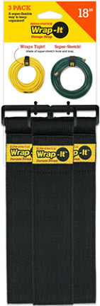 WRAP IT SUPER STRETCH SS 18IN 3PK BK