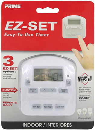 1 OUTLET INDOOR EZ-SET TIMER