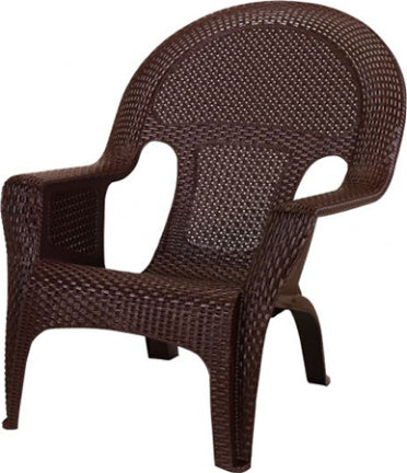 LOUNGE CHAIR WOVEN GRAY