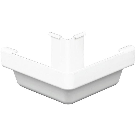 Amerimax 5 In. Traditional K-Style White Vinyl Gutter Outside Miter