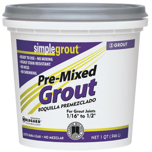 Custom Building Products Simplegrout Quart Alabaster Pre-Mixed Tile Grout