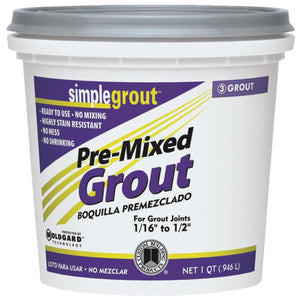 Custom Building Products Simplegrout Quart Haystack Pre-Mixed Tile Grout